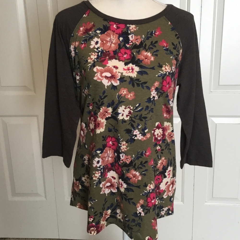 Bongo floral baseball tee